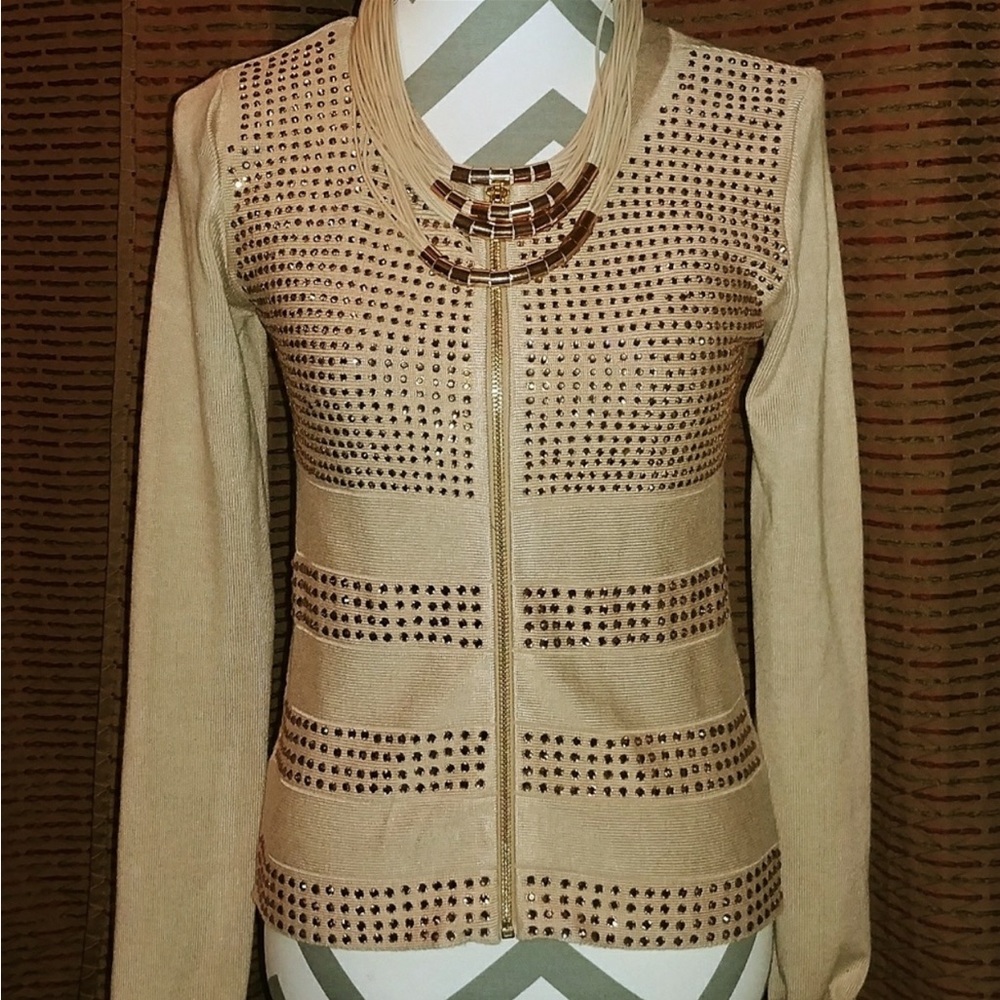 Bebe Beautiful Swarovski Gems Jacket